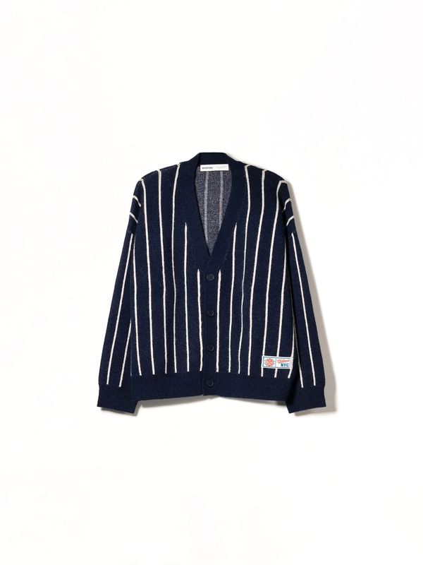 Bershka Bershka Kardigan  mornarsko plava / bijela