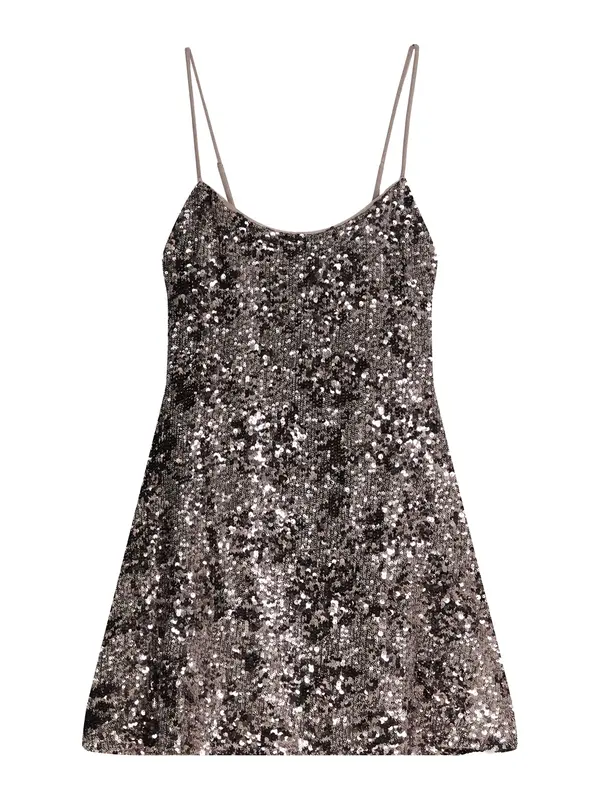 Bershka Bershka Koktel haljina  siva