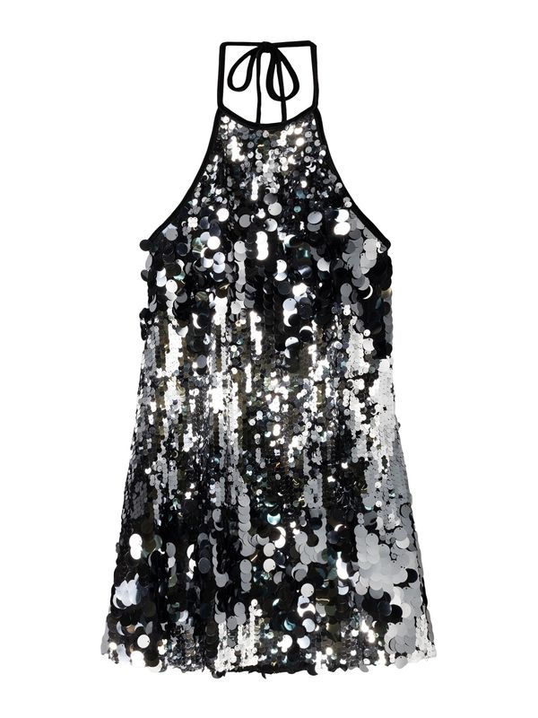 Bershka Bershka Koktel haljina  srebro