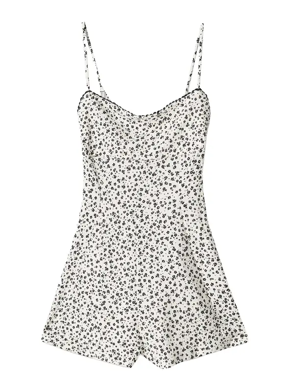 Bershka Bershka Kombinezon  ecru/prljavo bijela / crna