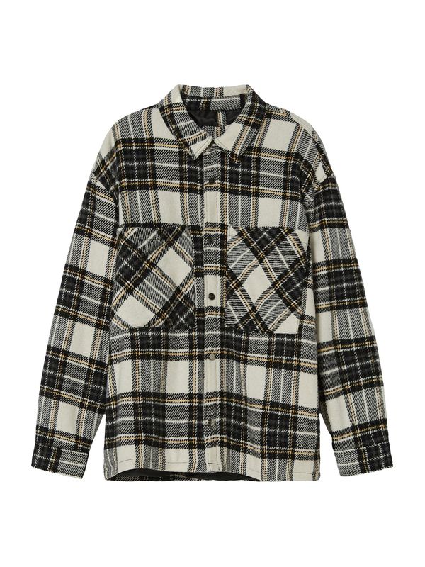 Bershka Bershka Košulja  ecru/prljavo bijela / pijesak / crna