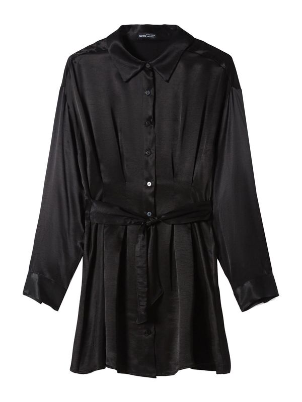 Bershka Bershka Košulja haljina  crna