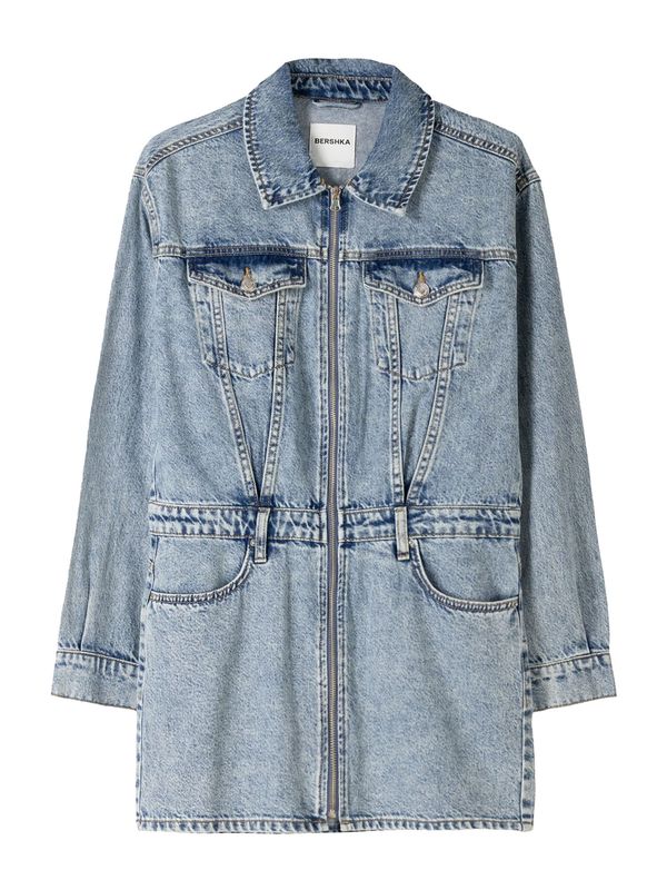 Bershka Bershka Košulja haljina  golublje plava