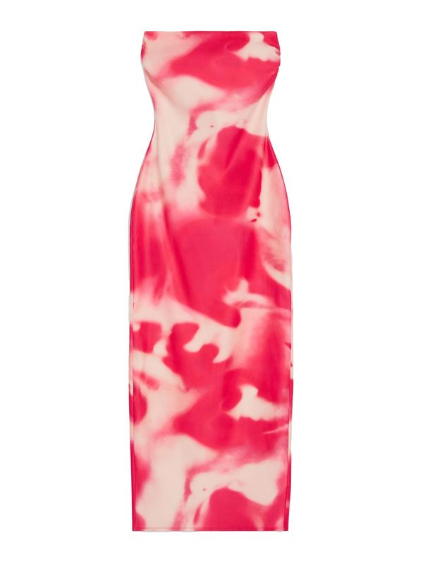 Bershka Bershka Ljetna haljina  crvena / bijela