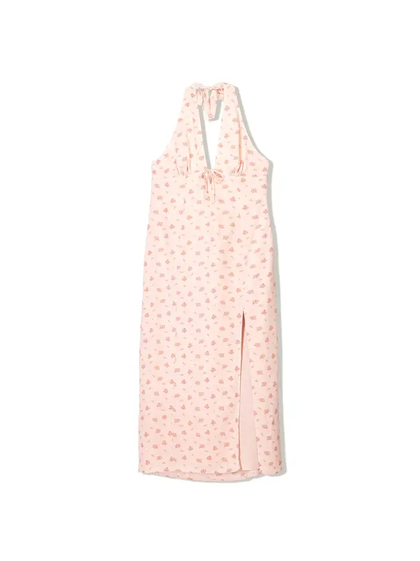 Bershka Bershka Ljetna haljina  žuta / zelena / roza / roza