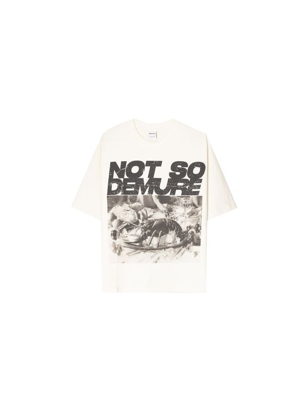 Bershka Bershka Majica  bež / crna