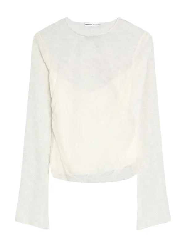 Bershka Bershka Majica 'BLOBER'  ecru/prljavo bijela
