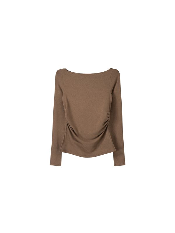 Bershka Bershka Majica  boja devine dlake (camel)
