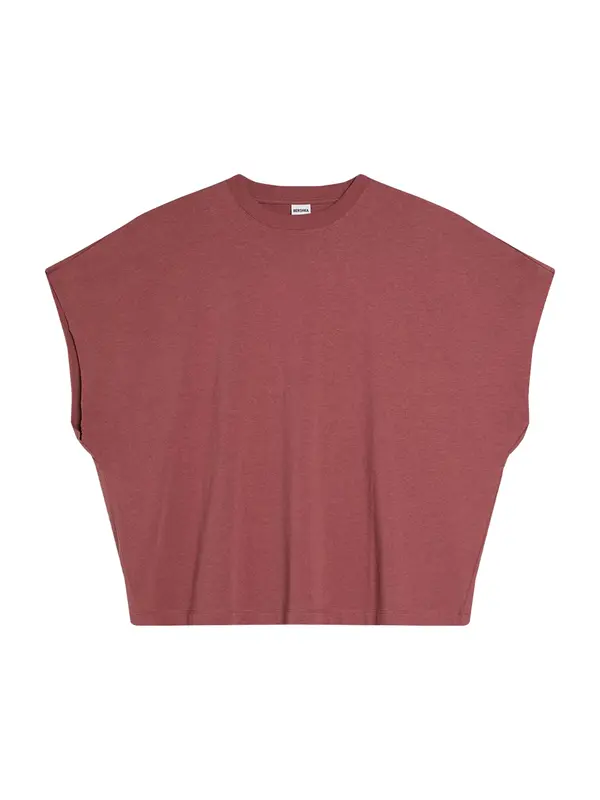 Bershka Bershka Majica  burgund / pastelno crvena