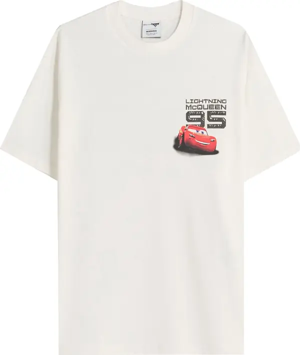 Bershka Bershka Majica 'Cars'  kraljevsko plava / crvena / crna / bijela