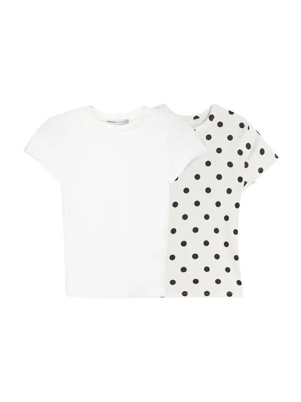 Bershka Bershka Majica  crna / bijela
