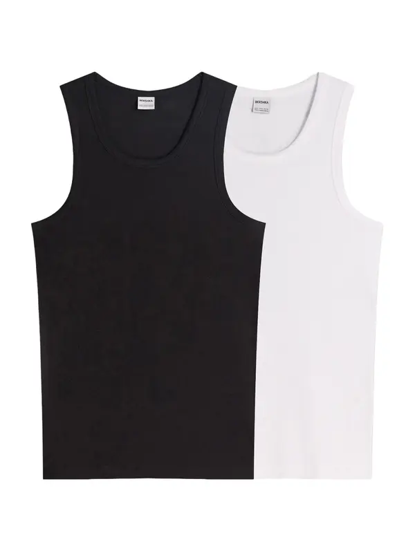 Bershka Bershka Majica  crna / bijela