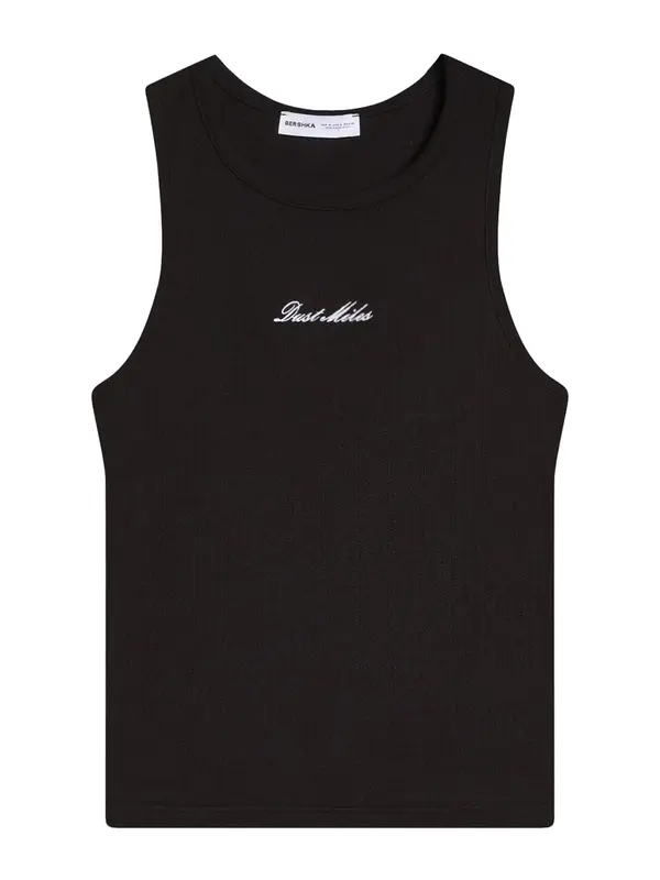 Bershka Bershka Majica  crna / bijela