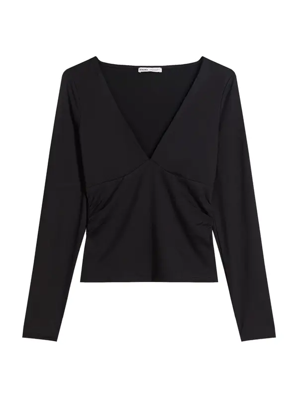 Bershka Bershka Majica  crna
