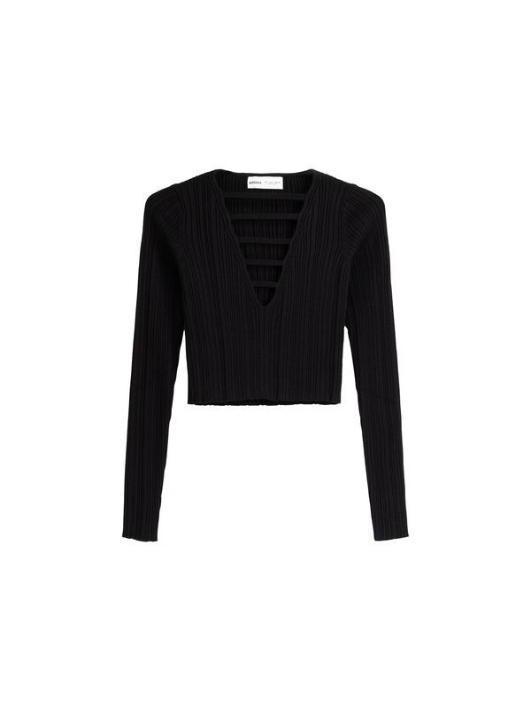 Bershka Bershka Majica  crna