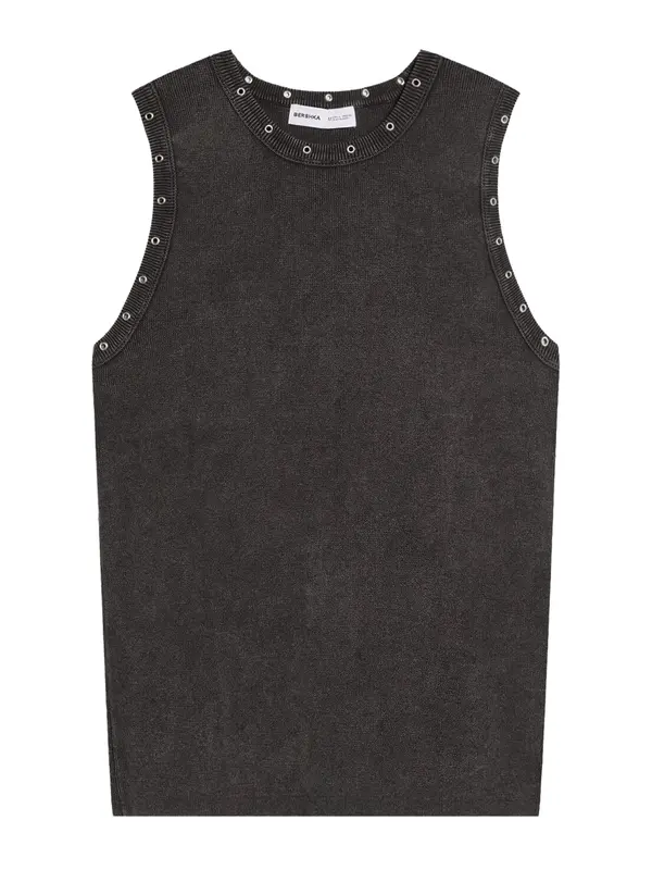 Bershka Bershka Majica  crna melange