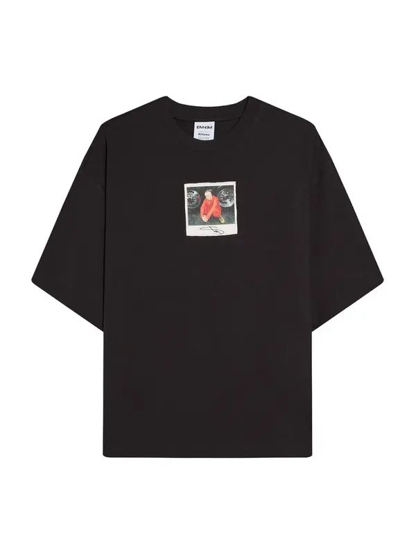 Bershka Bershka Majica 'EMINEM'  narančasto crvena / crna / crna melange / prljavo bijela