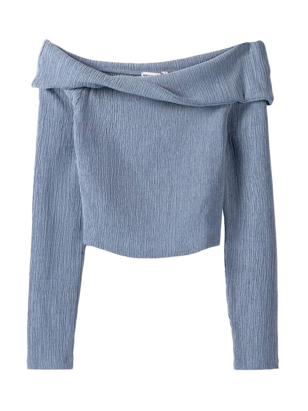 Bershka Bershka Majica  golublje plava