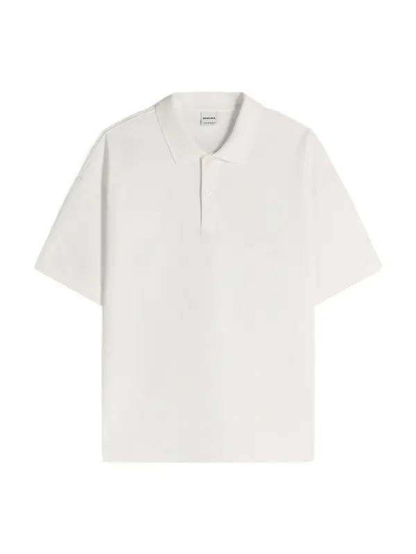 Bershka Bershka Majica 'INTERLOCK'  prljavo bijela