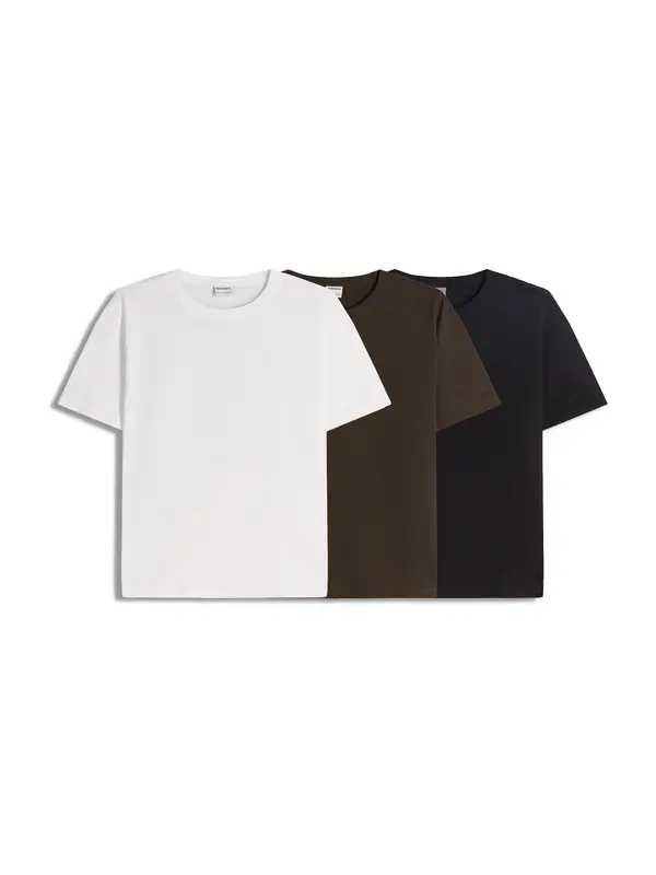 Bershka Bershka Majica  maslinasta / crna / bijela