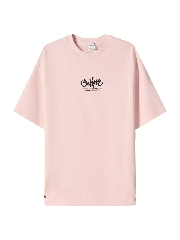 Bershka Bershka Majica  rosé / crna