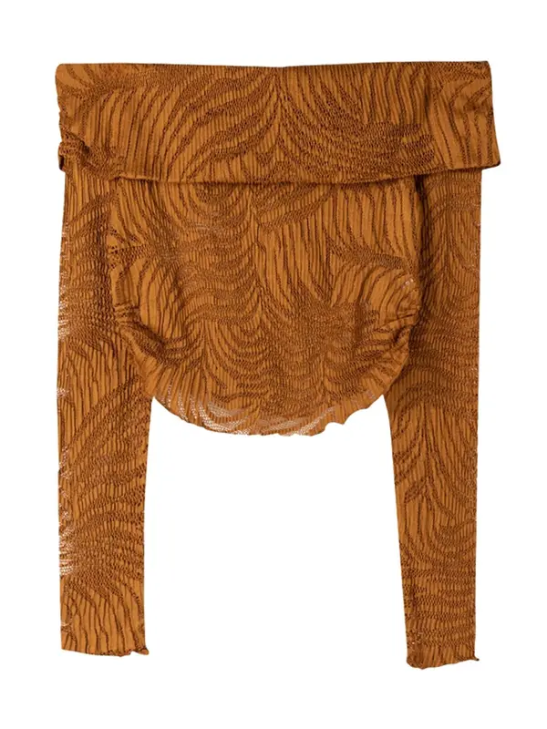 Bershka Bershka Majica  smeđa / konjak