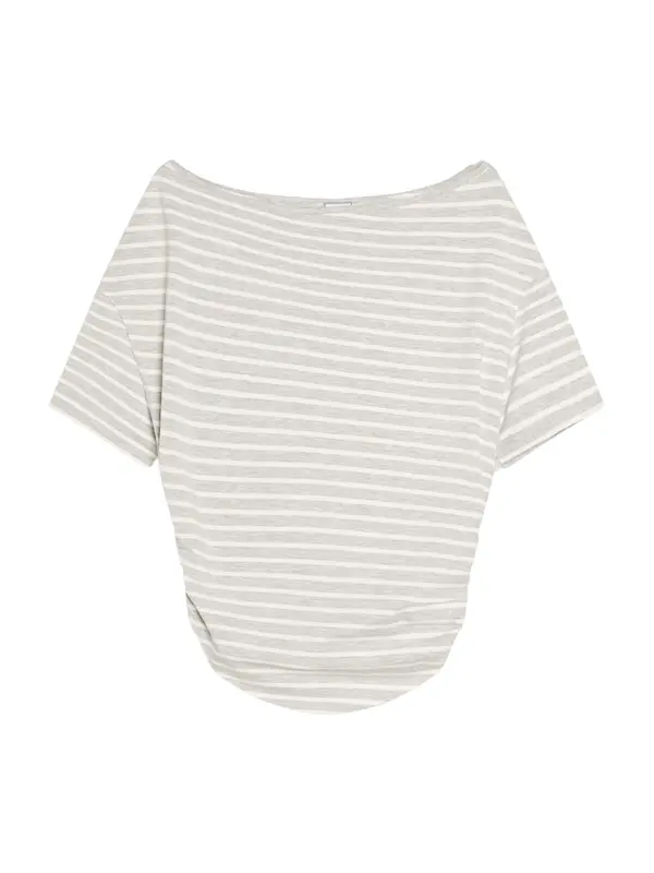 Bershka Bershka Majica  svijetlosiva / prljavo bijela