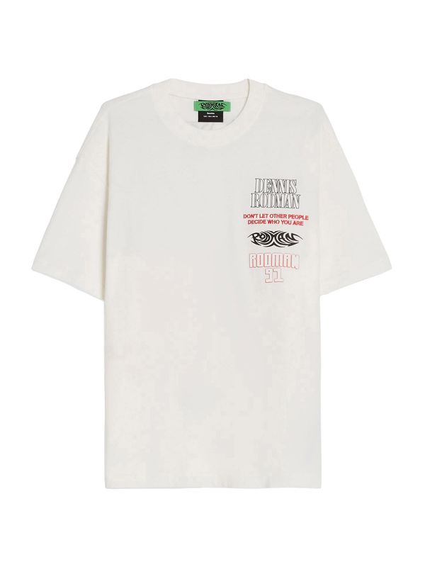 Bershka Bershka Majica  vatreno crvena / crna / bijela