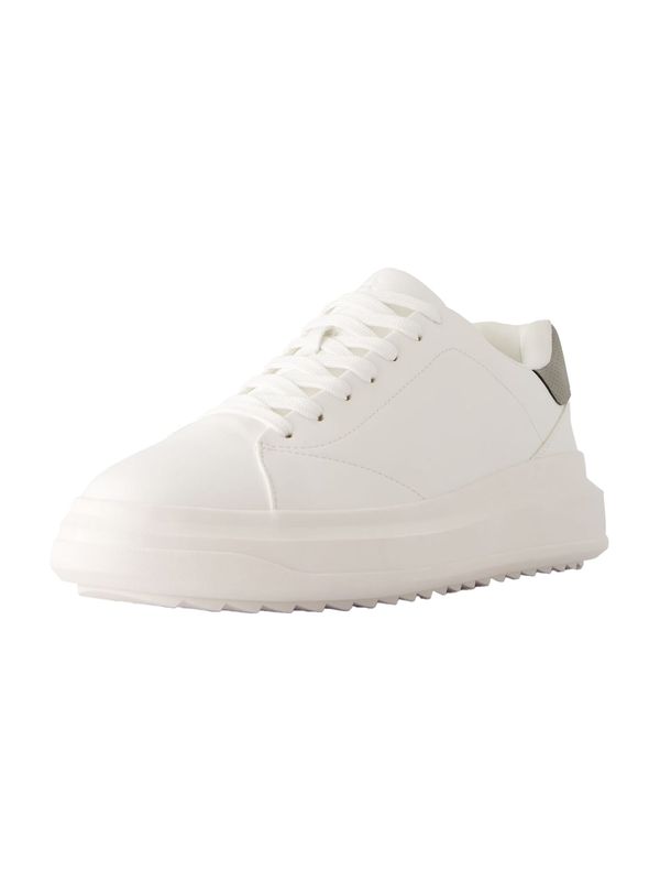 Bershka Bershka Niske tenisice  taupe siva / bijela