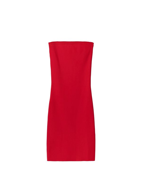 Bershka Bershka Pletena haljina  crvena