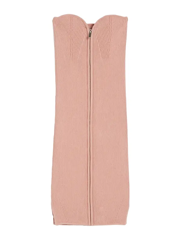 Bershka Bershka Pletena haljina  pastelno roza