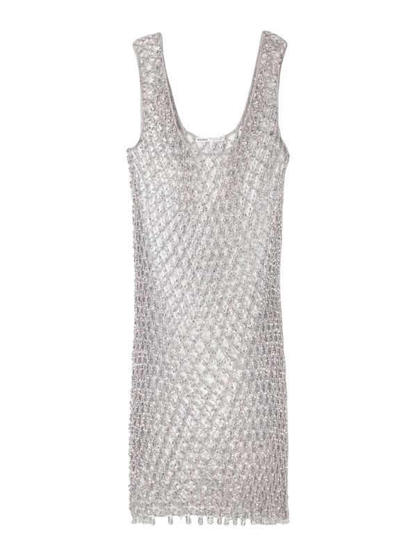 Bershka Bershka Pletena haljina  siva