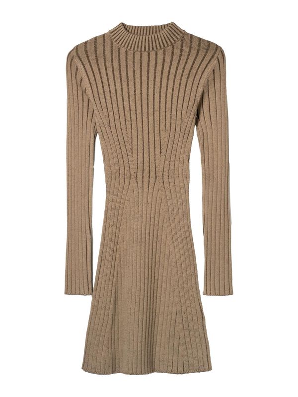 Bershka Bershka Pletena haljina  smeđa