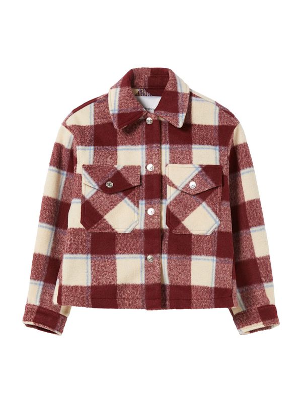 Bershka Bershka Prijelazna jakna  boja vina