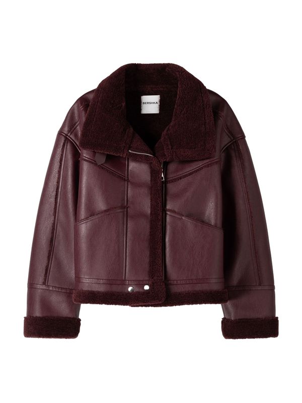 Bershka Bershka Prijelazna jakna  boja vina