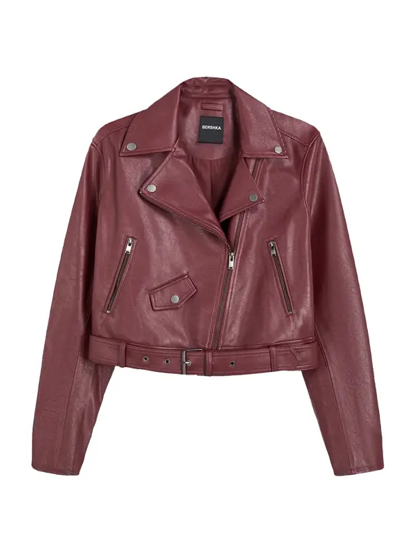 Bershka Bershka Prijelazna jakna  bordo