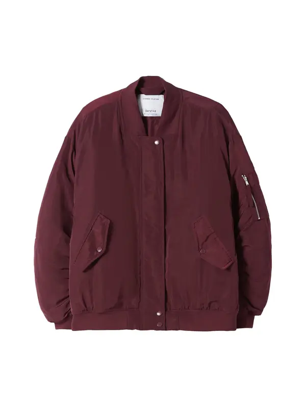Bershka Bershka Prijelazna jakna  burgund