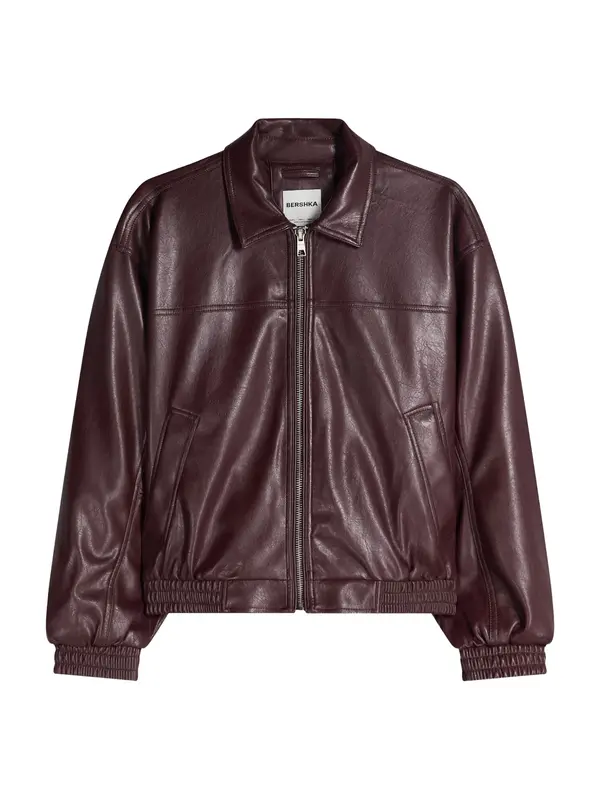Bershka Bershka Prijelazna jakna  burgund