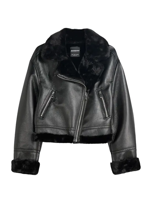 Bershka Bershka Prijelazna jakna  crna