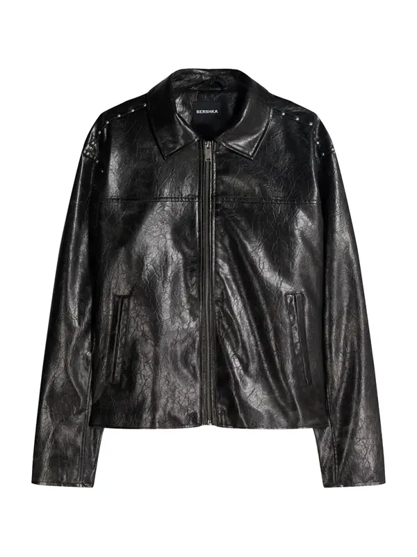 Bershka Bershka Prijelazna jakna  crna