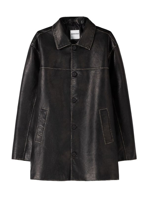 Bershka Bershka Prijelazna jakna  crna