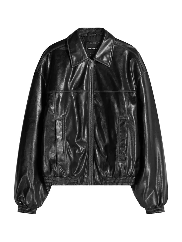 Bershka Bershka Prijelazna jakna  crna
