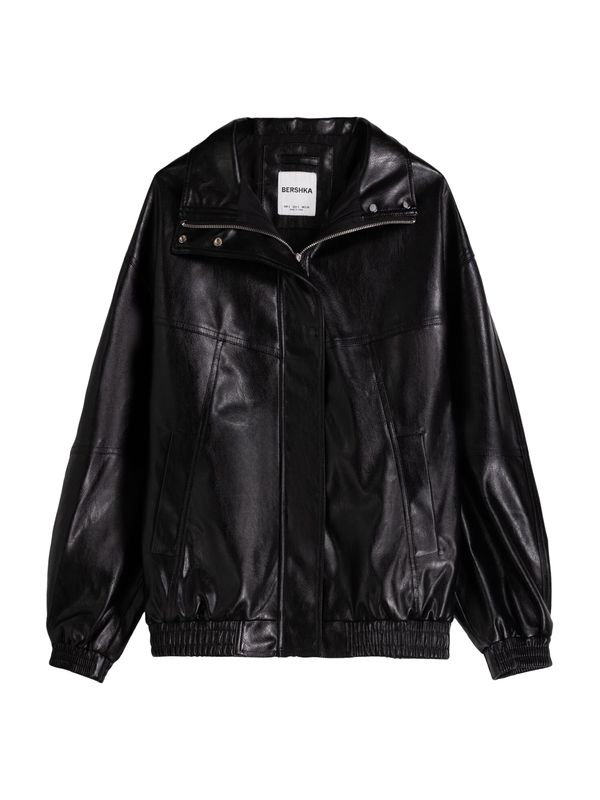 Bershka Bershka Prijelazna jakna  crna