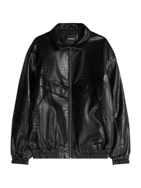 Bershka Bershka Prijelazna jakna  crna