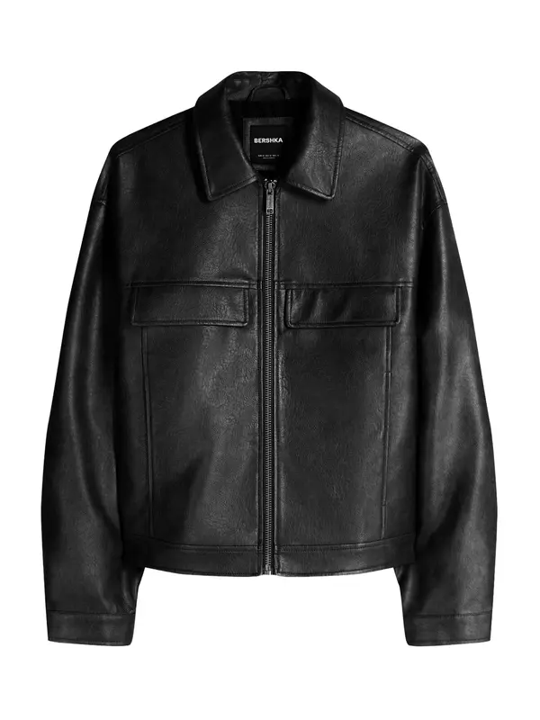 Bershka Bershka Prijelazna jakna  crna