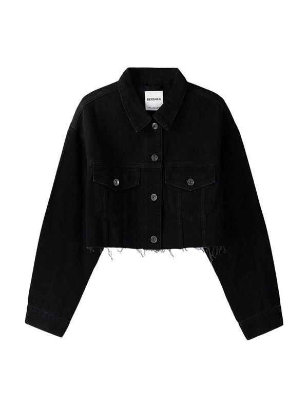 Bershka Bershka Prijelazna jakna  crna