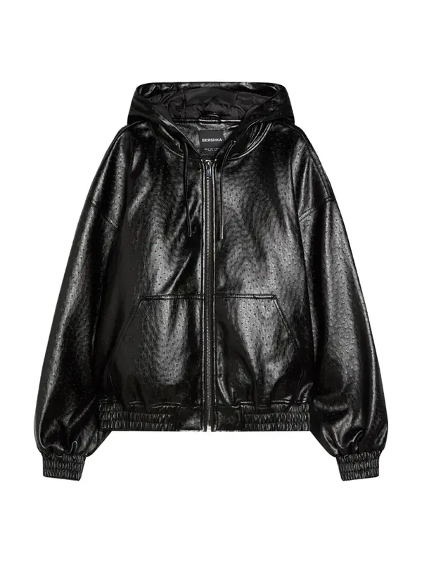 Bershka Bershka Prijelazna jakna  crna