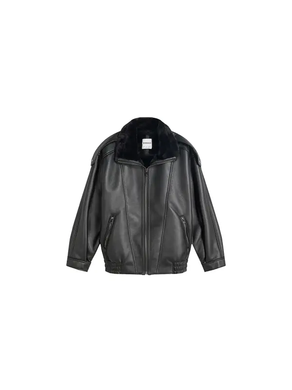 Bershka Bershka Prijelazna jakna  crna