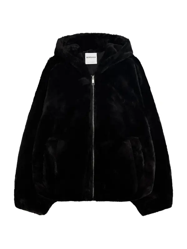 Bershka Bershka Prijelazna jakna  crna