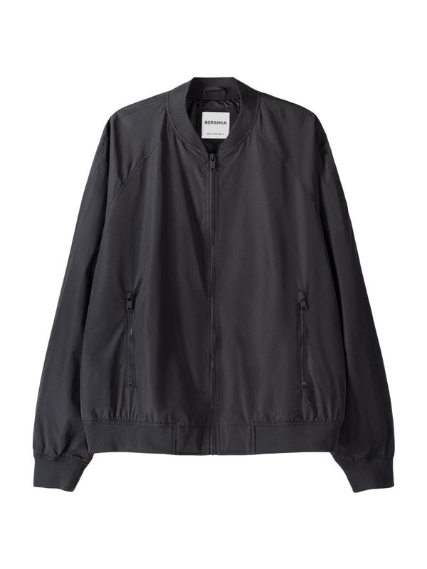 Bershka Bershka Prijelazna jakna  grafit siva